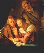 GREBBER, Pieter de Musical Trio dfh painting